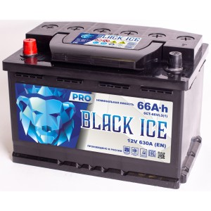 Автомобильный аккумулятор BLACK ICE Pro 6СТ-66.1 VL