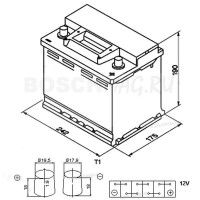Аккумулятор VARTA Blue Dynamic D24 60 Ач (A/h) обратная полярность - 560408054