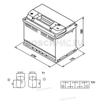 Аккумулятор VARTA Blue Dynamic E12 74 Ач (A/h) прямая полярность - 574013068
