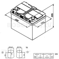 Аккумулятор BOSCH S4 025 0092S40250 60 Ач (A/h) прямая полярность - 560411054