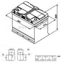 Аккумулятор BOSCH S4 027 0092S40270 70 Ач (A/h) прямая полярность - 570413063