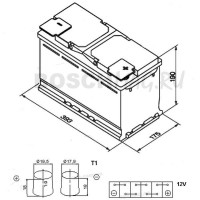 Аккумулятор VARTA Silver Dynamic AGM H15 105 Ач (A/h) обратная полярность - 605901095