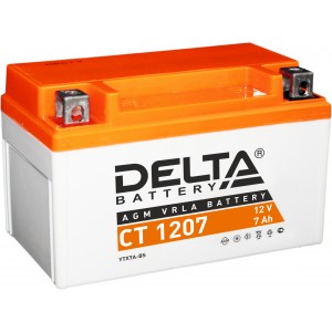 Мото аккумулятор DELTA CT 1207