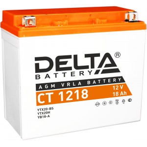 Мото аккумулятор DELTA CT 1218