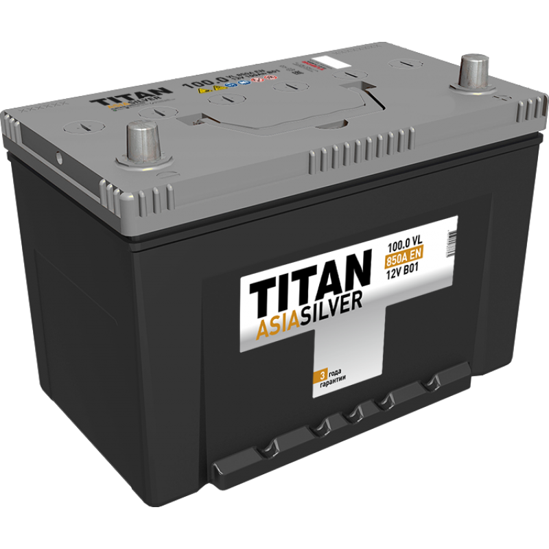 Автомобильный аккумулятор TITAN ASIASILVER 6CT-100.0 VL B01