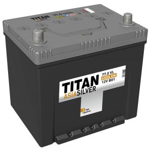 Автомобильный аккумулятор TITAN ASIASILVER 6CT-77.0 VL B01