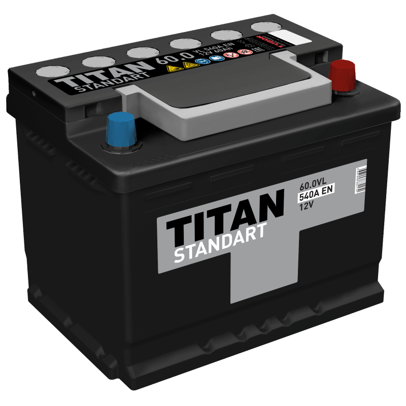 Автомобильный аккумулятор TITAN STANDART 6CT-60.0 VL