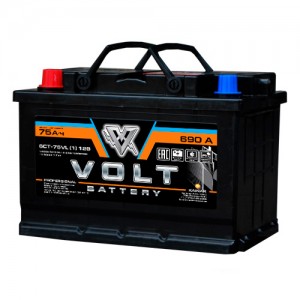 Автомобильный аккумулятор VOLT PRO 6СТ-75VL(1) 75 Ач (A/h) прямая полярность - VL7511