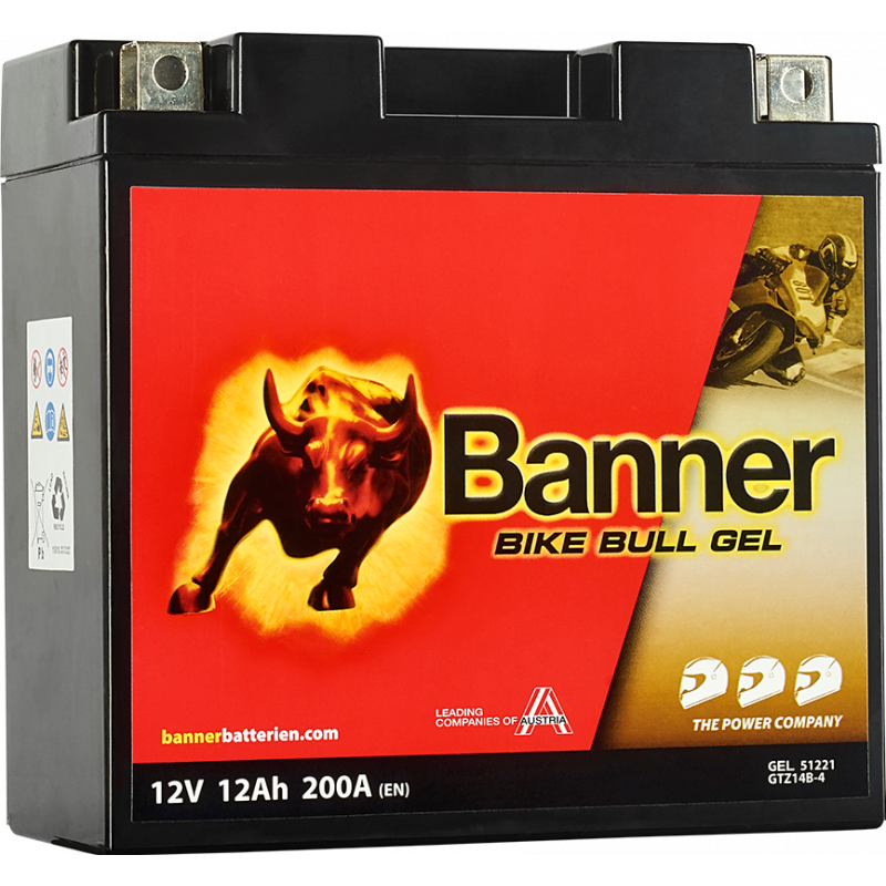 Аккумулятор Bike Bull GEL GEL 512 21 / GTZ14B-4