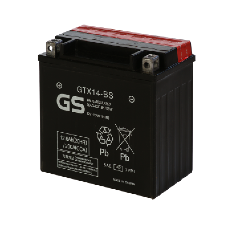 Аккумулятор GS YUASA GS GTX14-BS 12Ач 12В 200А прямая полярность (1)