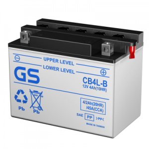 Аккумулятор GS YUASA GS CB4L-B 4Ач 12В 45А обратная полярность (0)