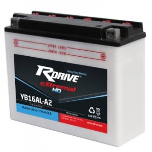 Аккумулятор RDRIVE EXTREMAL HD YB16AL-A2 16.8Ач 12В 175А обратная полярность (0)