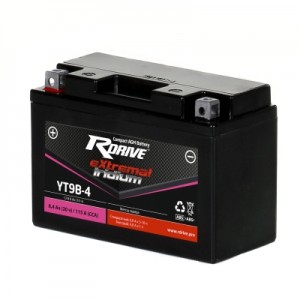 Аккумулятор RDRIVE EXTREMAL IRIDIUM YT9B-4 8.4Ач 12В 115А обратная полярность (0)