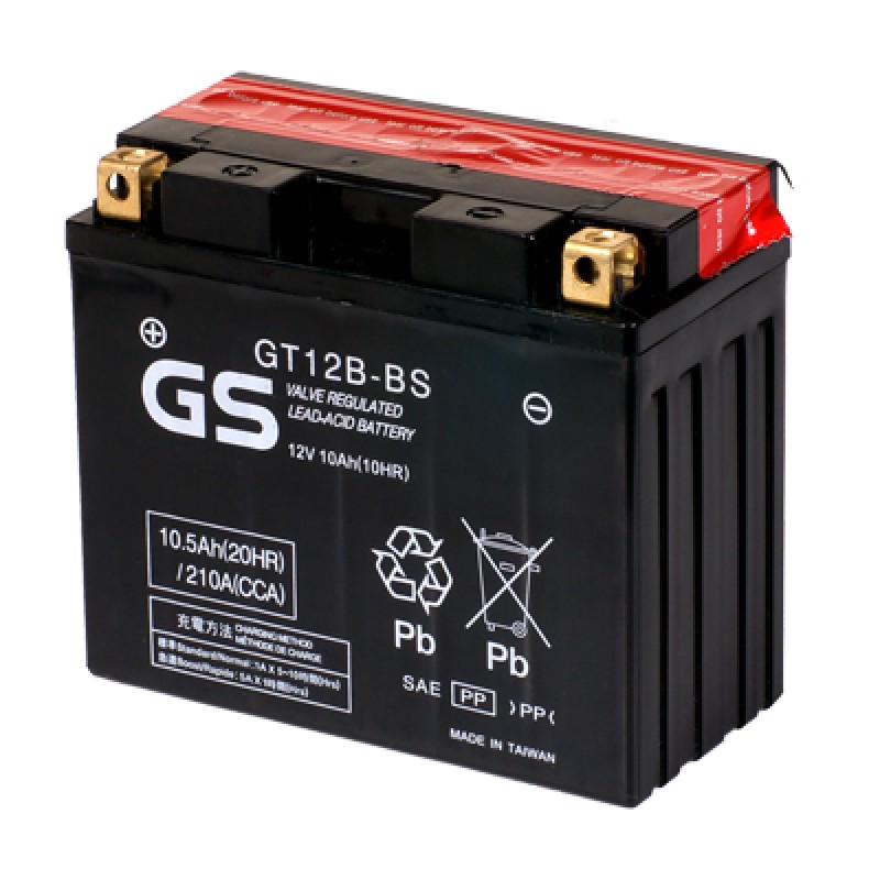 Аккумулятор GS YUASA GS GT12B-BS 10Ач 12В 210А обратная полярность (0)