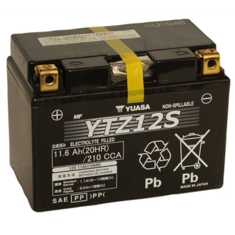 Аккумулятор GS YUASA YUASA YTZ12S 11.6Ач 12В 210А прямая полярность (1)