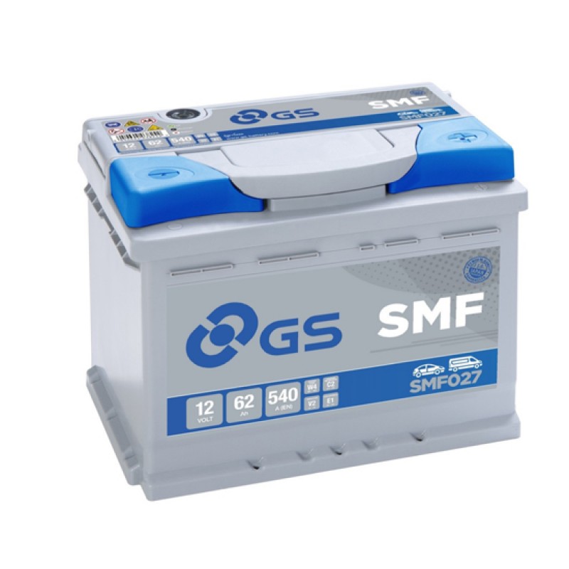 Аккумулятор GS YUASA GS SMF027 62Ач 12В 540А обратная полярность (0)