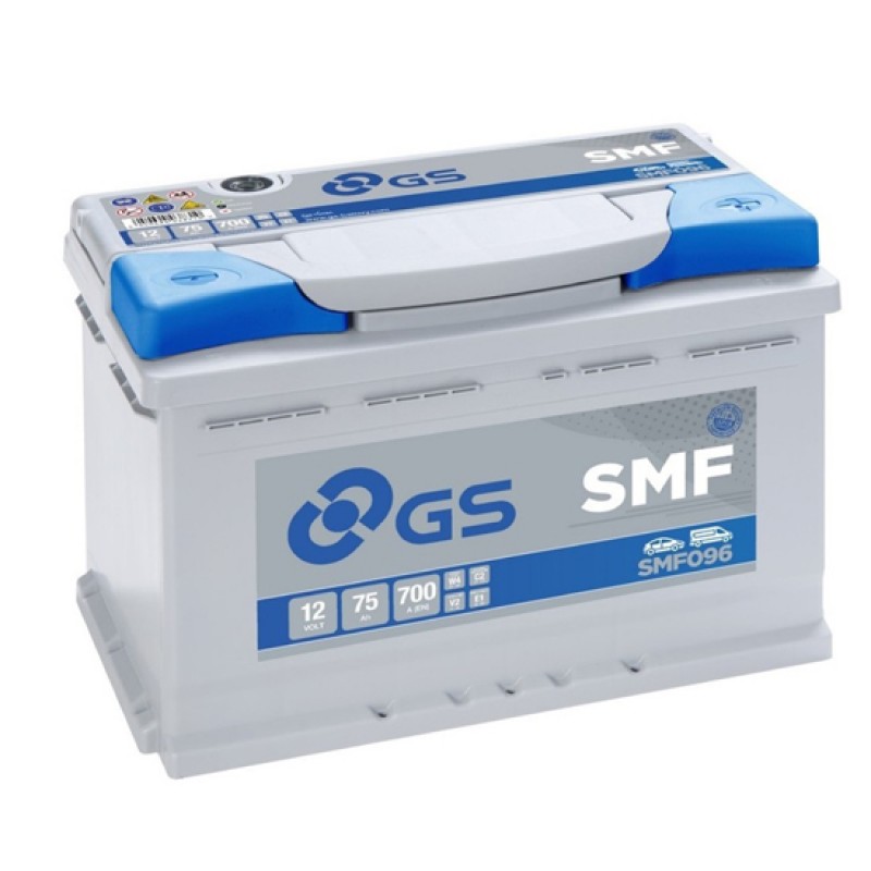 Аккумулятор GS YUASA GS SMF096 75Ач 12В 700А прямая полярность (1)