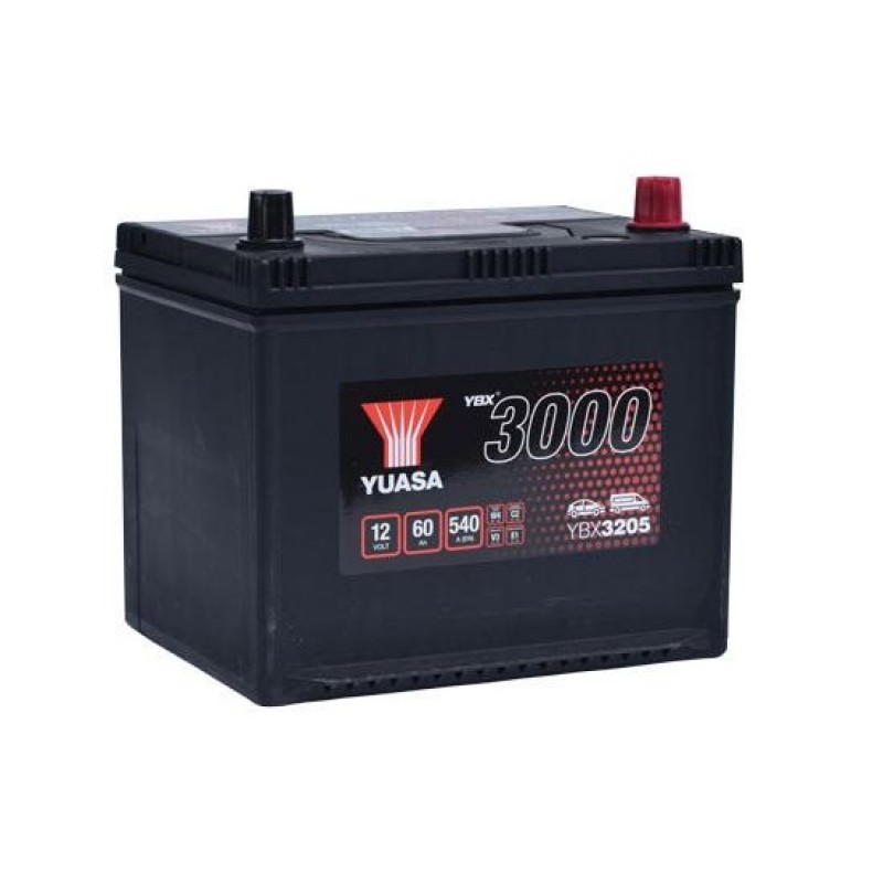 Аккумулятор GS YUASA YUASA YBX3205 60Ач 12В 540А прямая полярность (1)