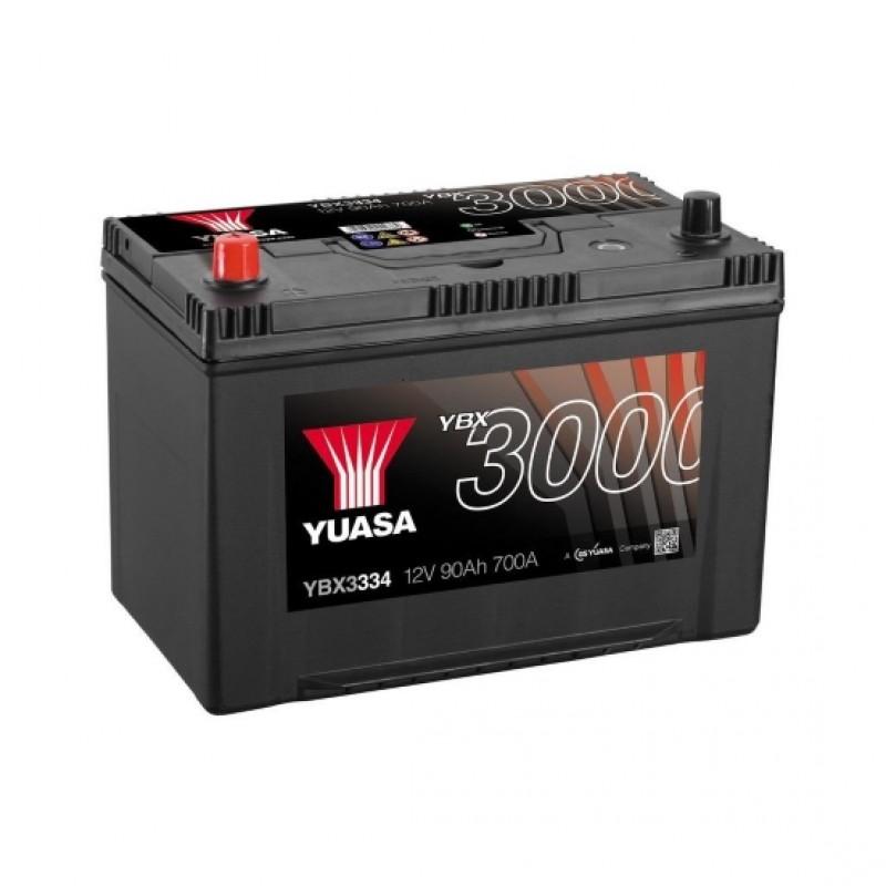 Аккумулятор GS YUASA YUASA YBX3334 90Ач 12В 700А прямая полярность (1)