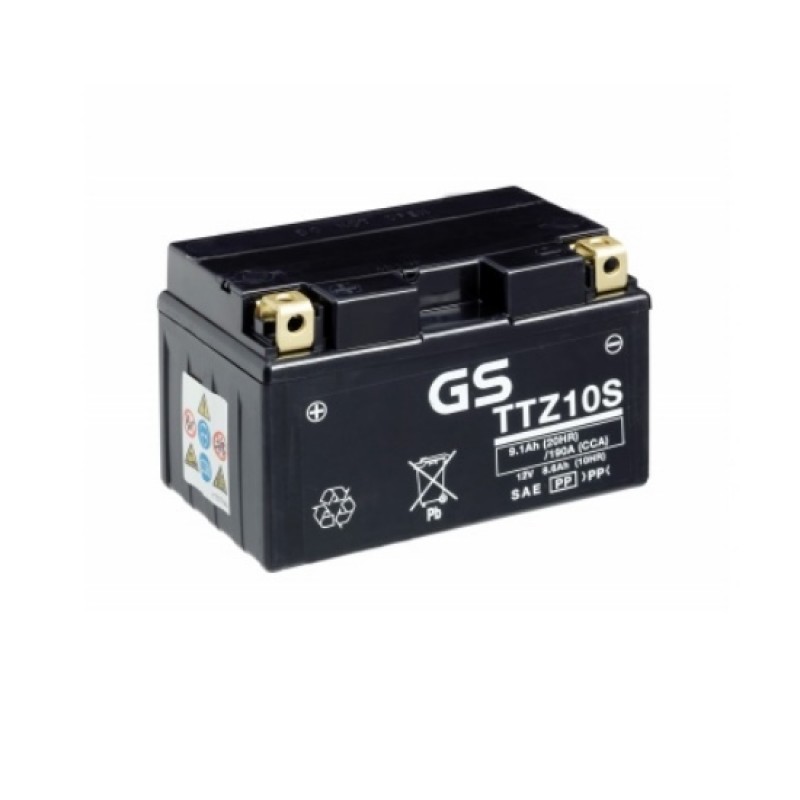 Аккумулятор GS YUASA GS TTZ10S 9.1Ач 12В 190А прямая полярность (1)
