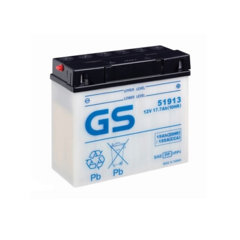 Аккумулятор GS YUASA GS 51913 19Ач 12В 100А обратная полярность (0)