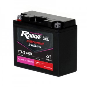 Аккумулятор RDRIVE EXTREMAL IRIDIUM YT12B-4-GEL 10Ач 12В 175А прямая полярность (1)