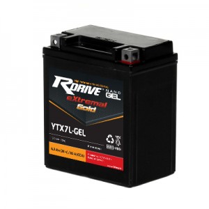 Аккумулятор RDRIVE EXTREMAL GOLD YTX7L-GEL 6Ач 12В 85А прямая полярность (1)