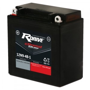 Аккумулятор RDRIVE EXTREMAL SILVER 12N9-4B-1 9.45Ач 12В 120А обратная полярность (0)