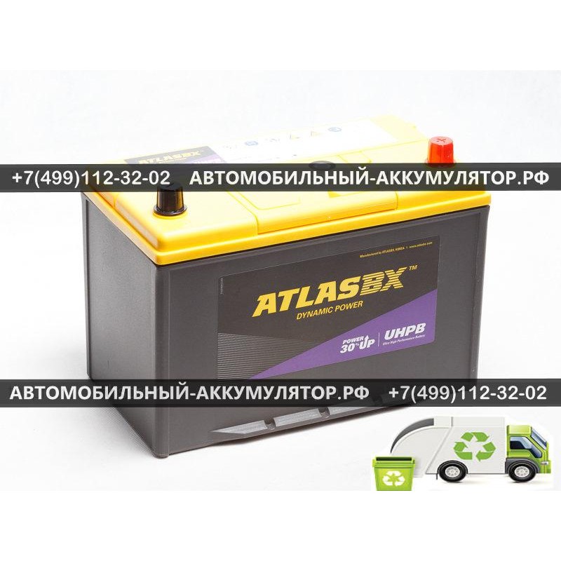 АККУМУЛЯТОР ATLAS 100Ah EN800 о.п.(302х172х220) (UMF135D31L) (борт)