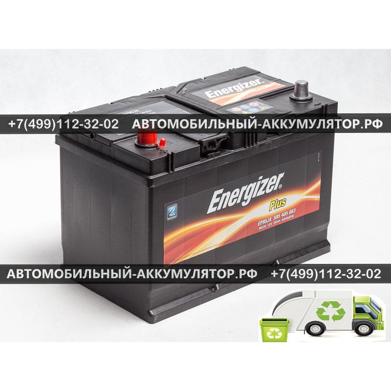 АККУМУЛЯТОР ENERGIZER PLUS  95Ah EN830 п.п.(306х173х225) (EP95JX) (борт)