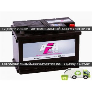 АККУМУЛЯТОР AFA 74 Ah EN680 о.п. (278х175х190) 574104 (AF-H6-74)
