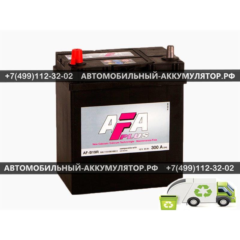 АККУМУЛЯТОР AFA 35 Ah EN300 п.п. (187х127х227) 535119 (AF-B19R)