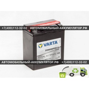 АККУМУЛЯТОР МОТО VARTA  6Ah EN100 о.п.(114х71х131) Funstart AGM (YTX7L-4/YTX7L-BS) (Y5)