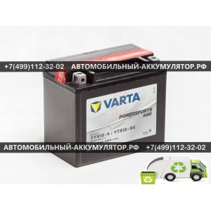 АККУМУЛЯТОР МОТО VARTA 10Ah EN150 п.п.(152х88х131) Funstart AGM (YTX12-4/YTX12-BS) (Y5)