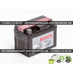 АККУМУЛЯТОР BOSCH МОТО  3Ah EN30 о.п.(114х71х86) (YT4L-4/YT4L-BS) (Y5) AGM