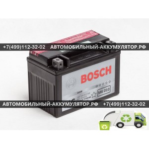 АККУМУЛЯТОР BOSCH МОТО  8Ah EN80 п.п.(152х88х106) (YTX9-4/YTX9-BS) (Y5) AGM