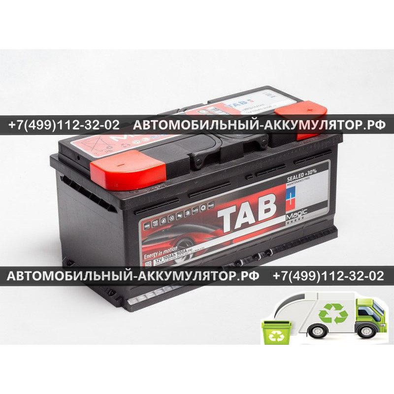 АККУМУЛЯТОР TAB Magic 100Ah EN900 о.п. (353х175х175) (589099, 60032MF)