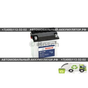 АККУМУЛЯТОР BOSCH МОТО M4 F28  0092M4F280 11Ач (A/h) - 511012  009 / YB10L-A2