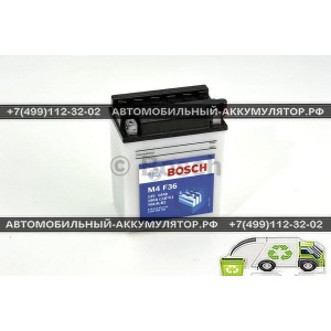 АККУМУЛЯТОР BOSCH МОТО M4 F36  0092M4F360 14Ач (A/h) - 514013014 / YB14L-B2