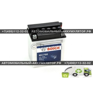 АККУМУЛЯТОР BOSCH МОТО M4 F60  0092M4F600 30Ач (A/h) - 530400030 / YB30L-B