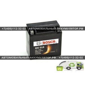АККУМУЛЯТОР BOSCH МОТО M6 018  0092M60180 12Ач (A/h) - 512014010 / YTX14-BS