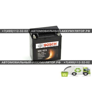 АККУМУЛЯТОР BOSCH МОТО M6 021  0092M60210 14Ач (A/h)-514901022 / YTX16-BS-1