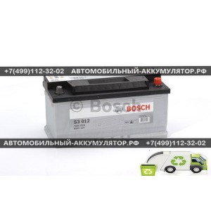 Аккумулятор BOSCH S3 012 0092S30120 88 Ач (A/h) обратная полярность - 588403074