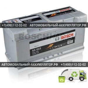 Аккумулятор BOSCH S5 015 0092S50150 110 Ач (A/h) обратная полярность - 610402092