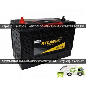 АККУМУЛЯТОР ATLAS MF31S-1000 105 Ач (A/h) Универсальная полярность 