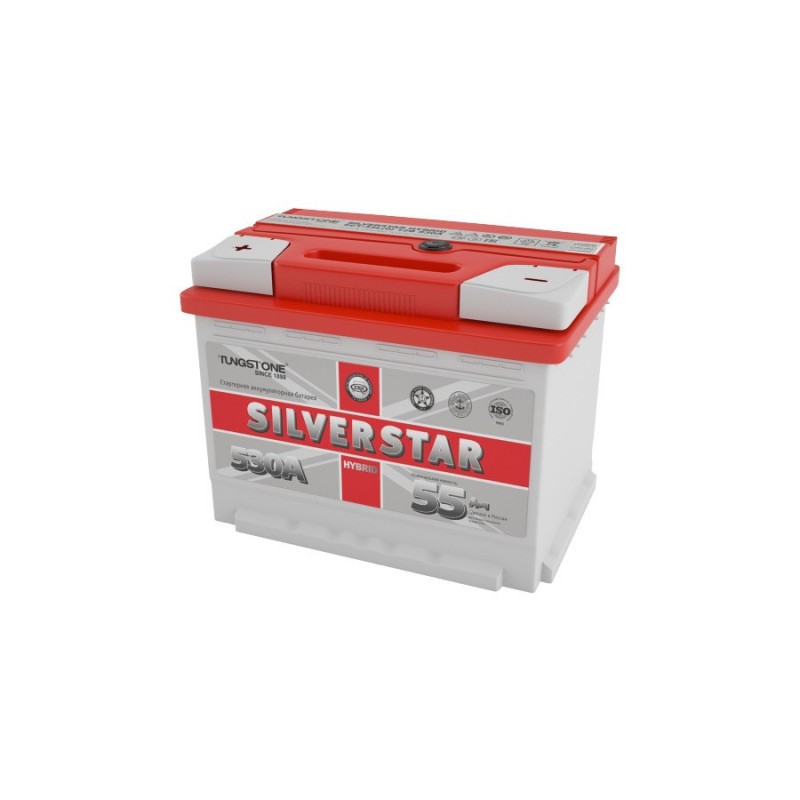 Аккумулятор SilverStarH 6CT - 55 L (0)  ёмкость 55 Ач пусковой ток 540А