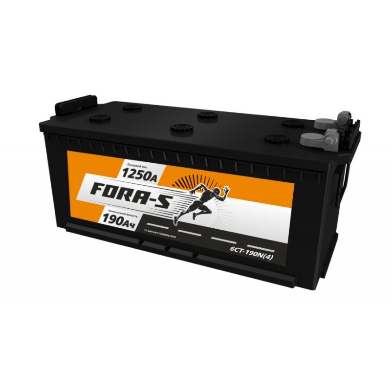 Аккумулятор FORA-S 6СТ-190N(4) болт  ёмкость 190 Ач пусковой ток 1250А