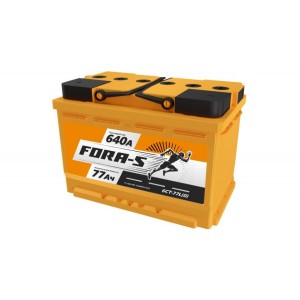 Аккумулятор FORA-S 6СТ-77L(0)  ёмкость 77 Ач пусковой ток 640А