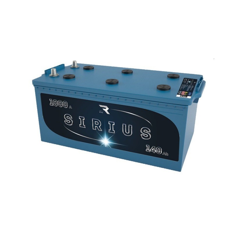 Аккумулятор SIRIUS 6CT - 140N (4)  ёмкость 140 Ач пусковой ток 1000А