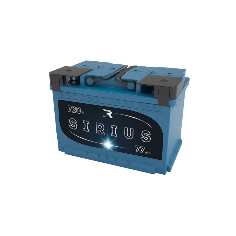 Аккумулятор SIRIUS 6CT - 77 L (1)  ёмкость 77 Ач пусковой ток 720А